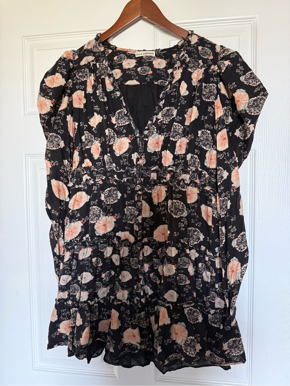 Ulla Johnson Winsor Mini Dress Noir Floral size 8 - Picture 4 of 14